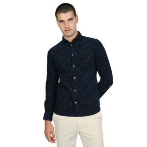 James Harper  Printed Cotton Corduroy L/S Shirt