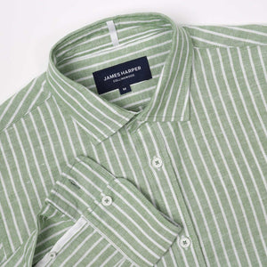 James Harper  Wide Stripe L/S Shirt
