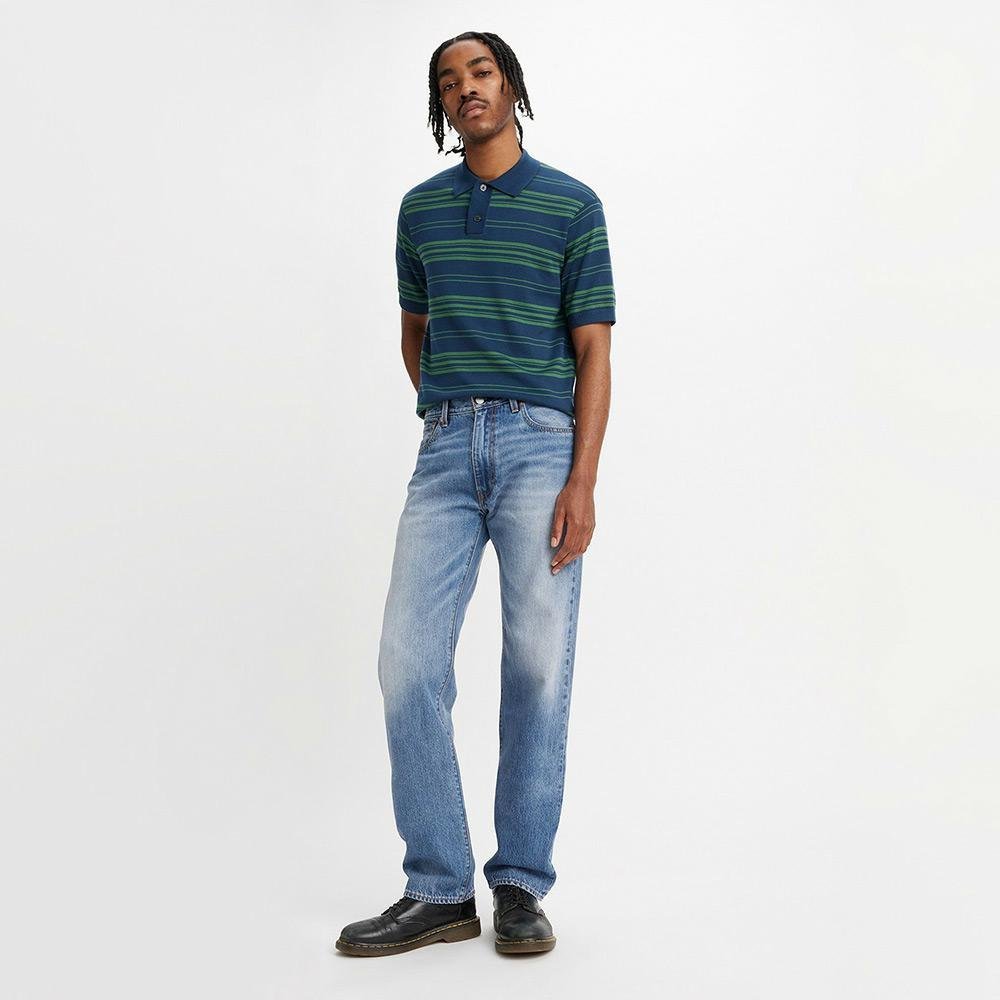 Levis 555 Relaxed Straight Jeans - Indigo Champion