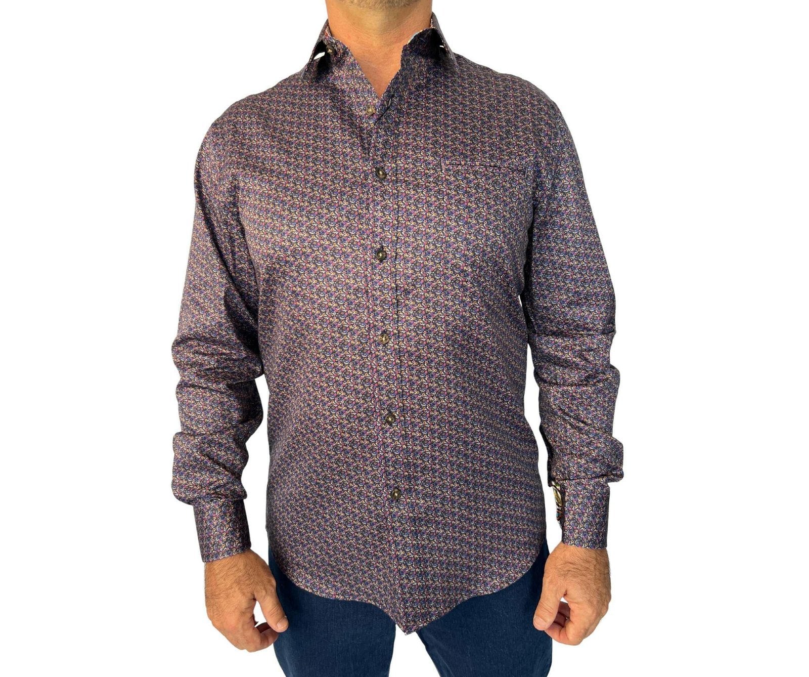 Berlin  Barcelona Satin L/Sleeve Shirt