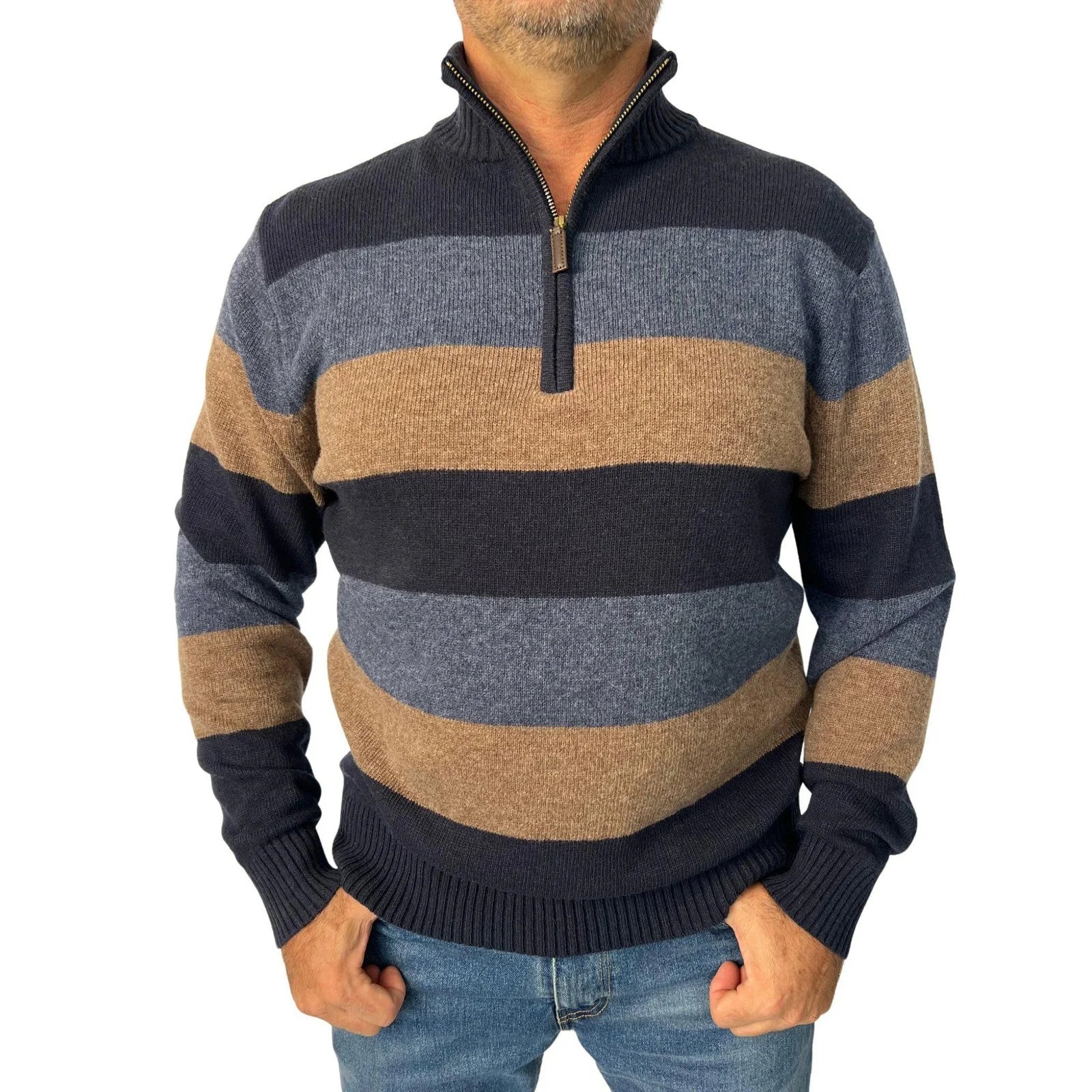 Bridgeport Club Knitted 1/2 Zip Top