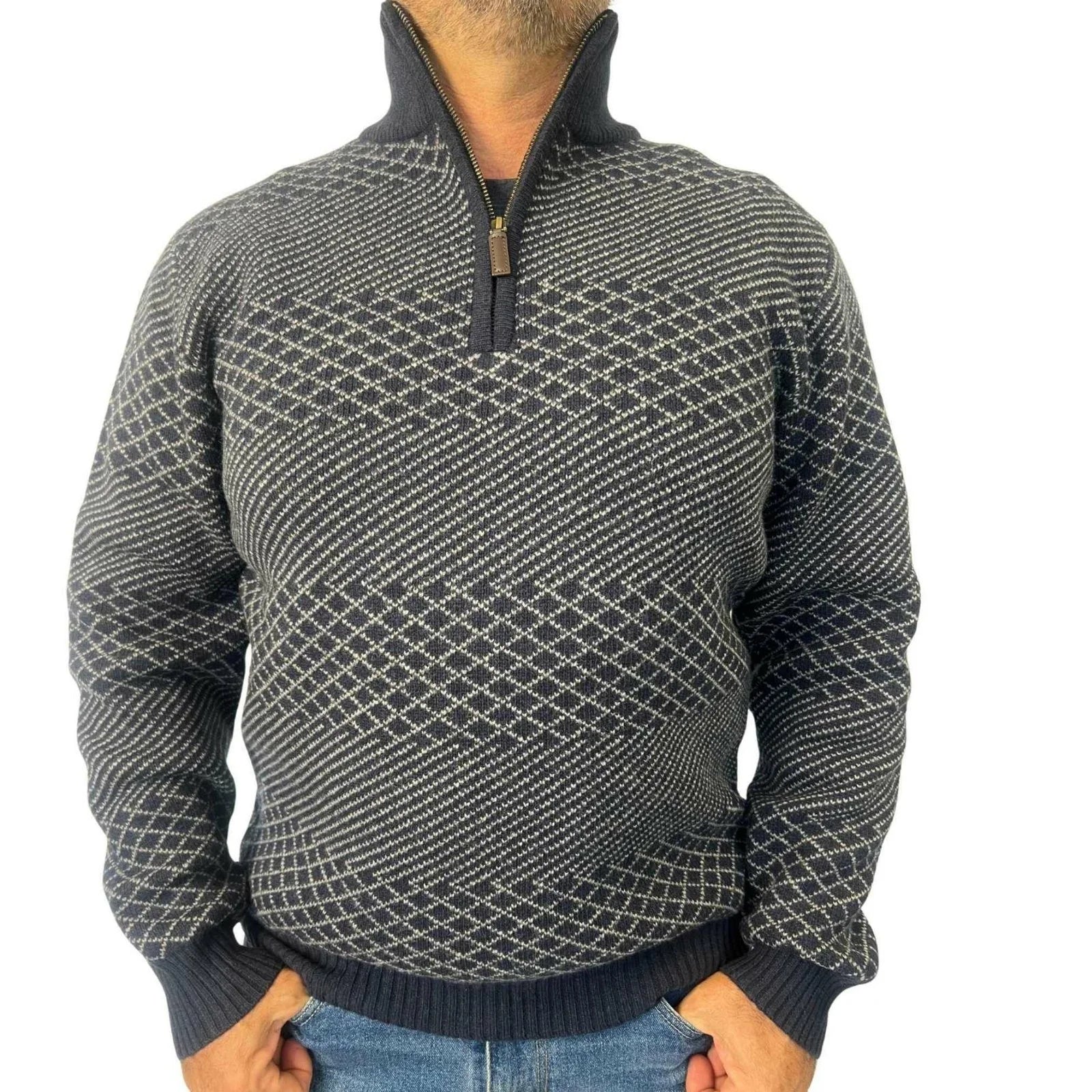 Bridgeport Club Knitted 1/2 Zip Top