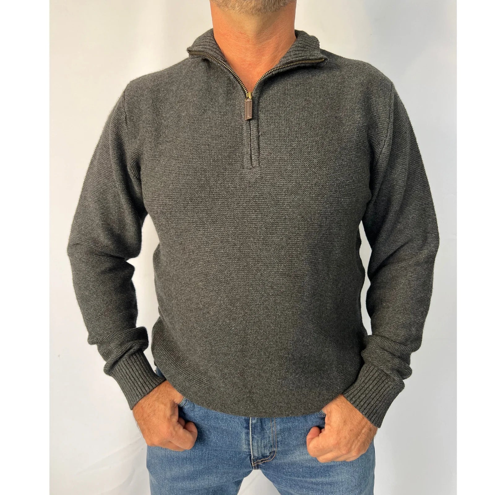 Bridgeport Club  Knitted 1/2 Zip Top