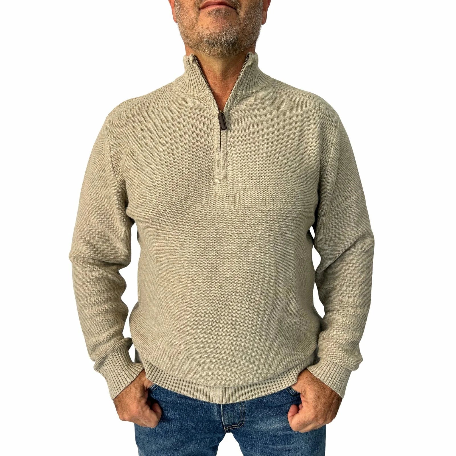 Bridgeport Club  Knitted 1/2 Zip Top