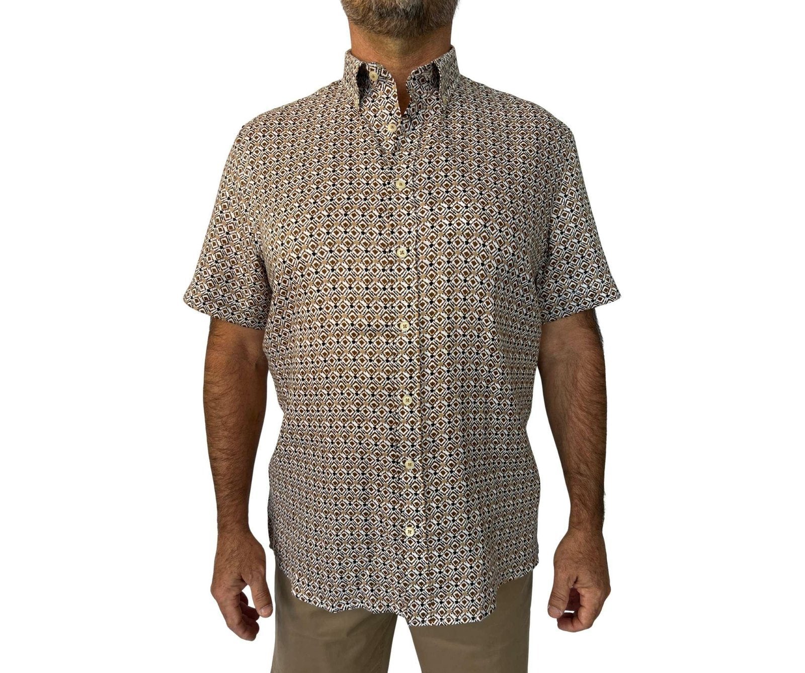 Bugatti B/D Linen S/S Shirt