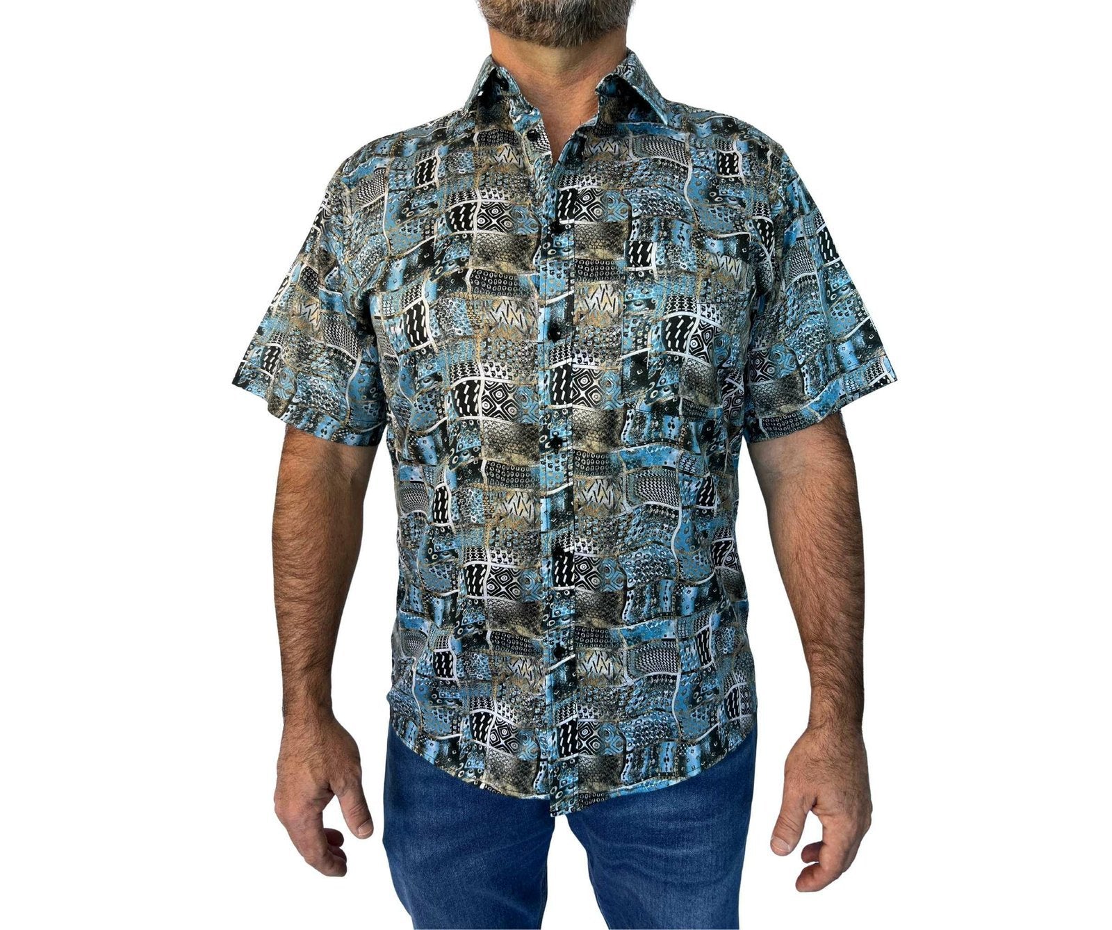 Cipollini Gold Digital Print S/S Shirt