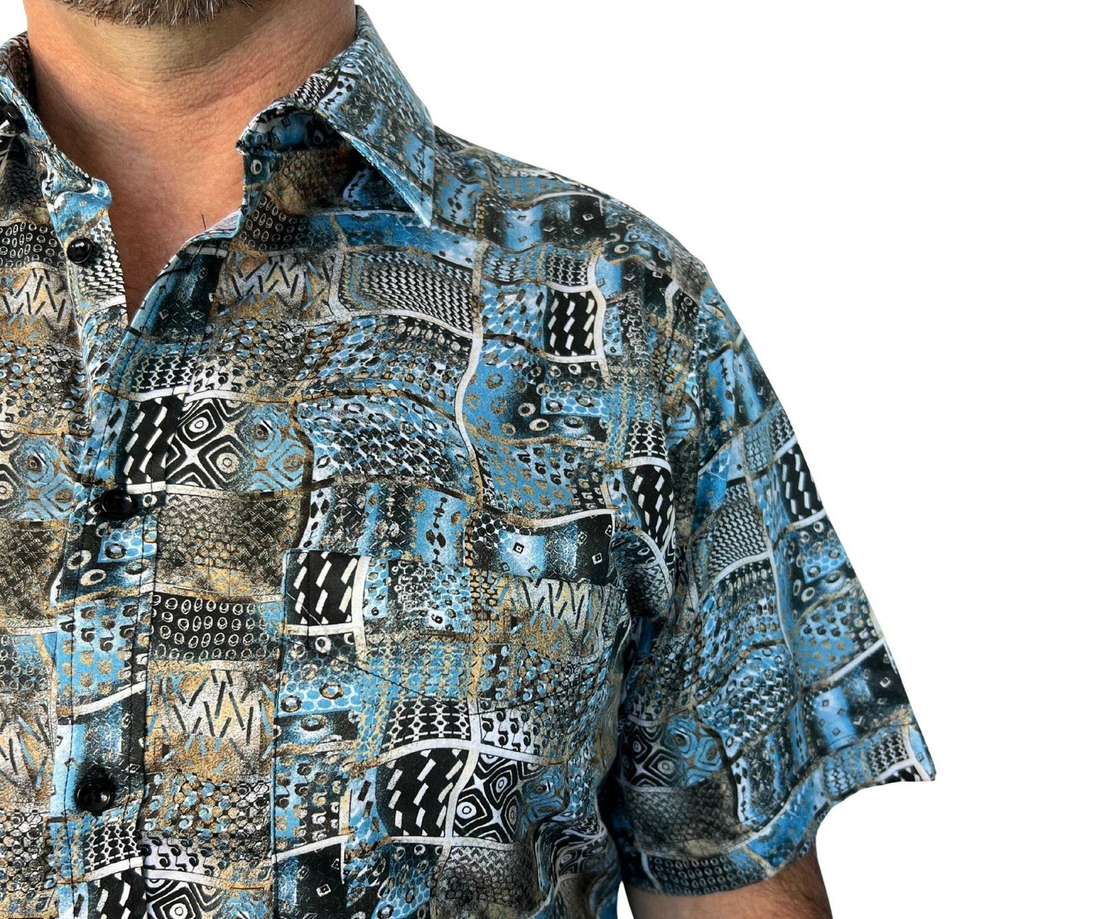 Cipollini Gold Digital Print S/S Shirt