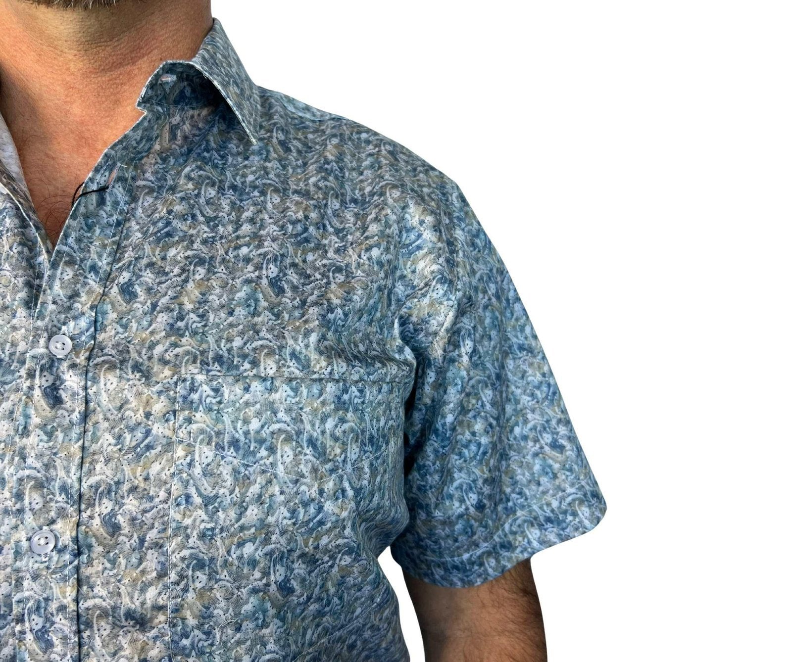 Cipollini Gold Swiss Cotton S/S Shirt