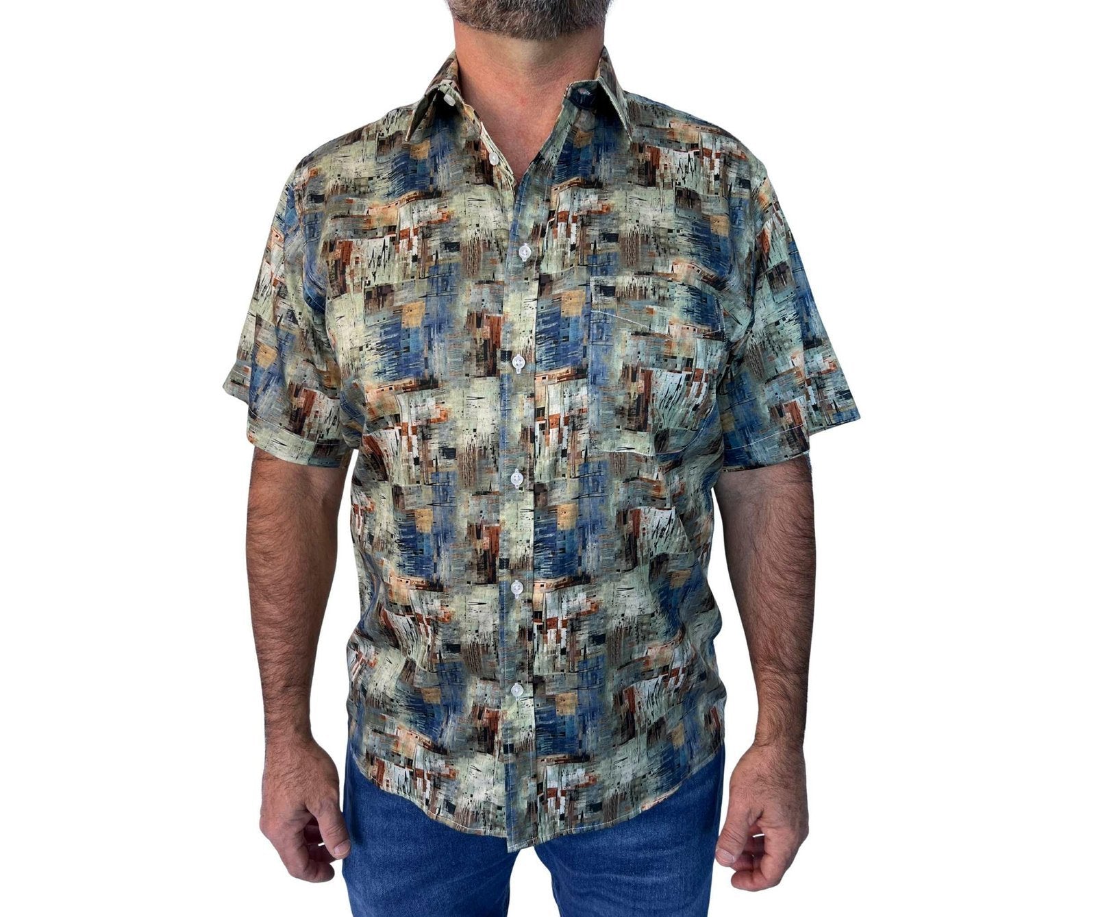 Cipollini Gold Digital Print S/S Shirt