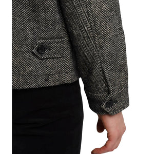 James Harper  Herringbone Zip Jacket