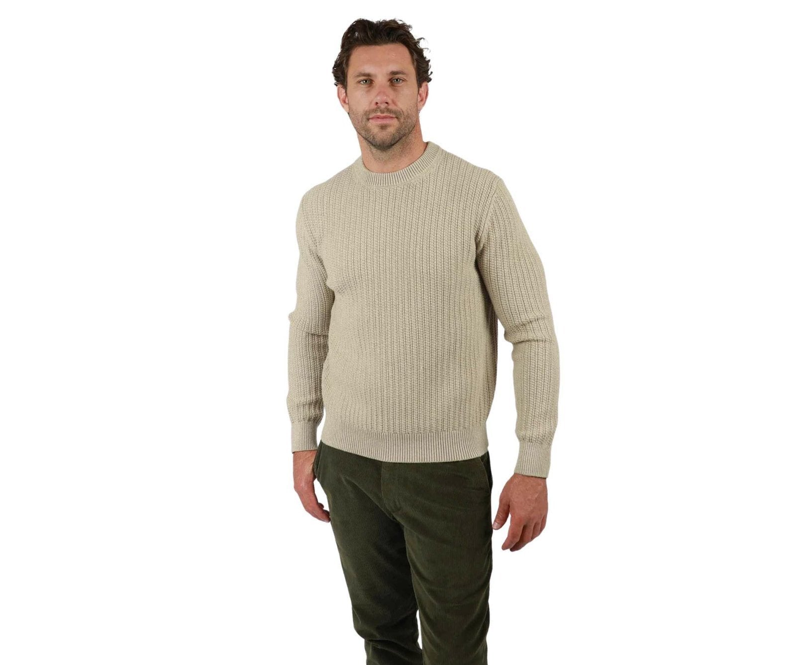 James Harper Chunky Rib Crew Knit