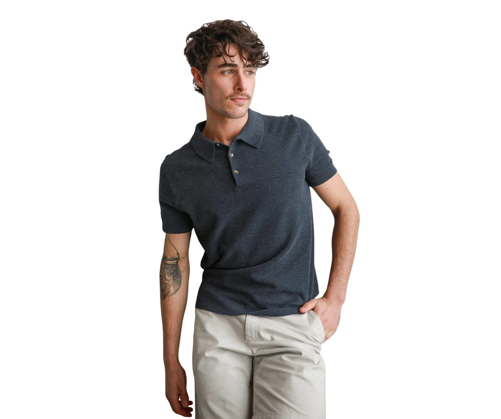 James Harper 3 Button Polo Shirt