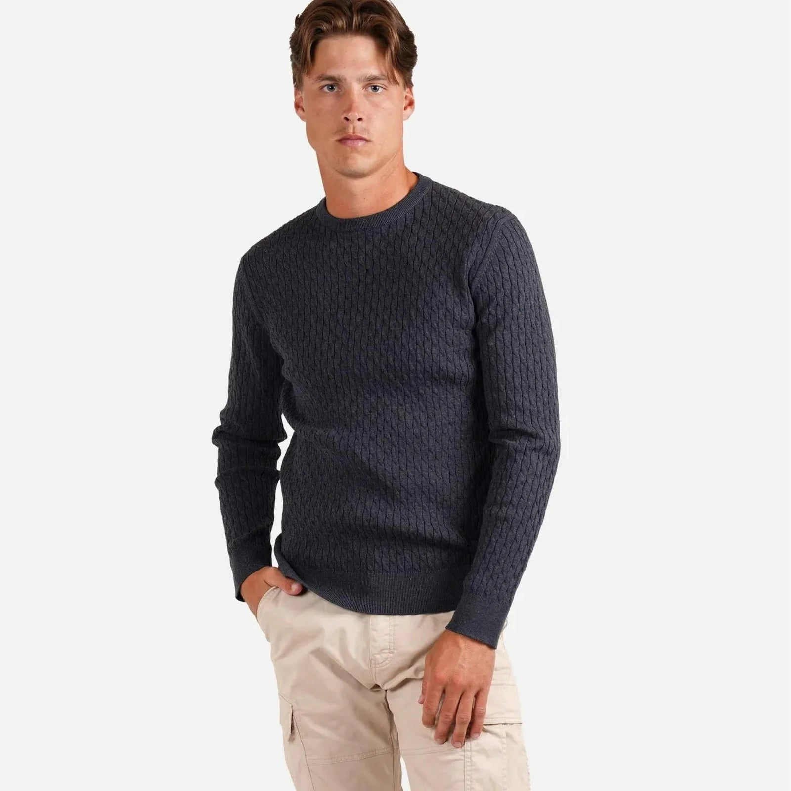 James Harper  Fine Cable Knit