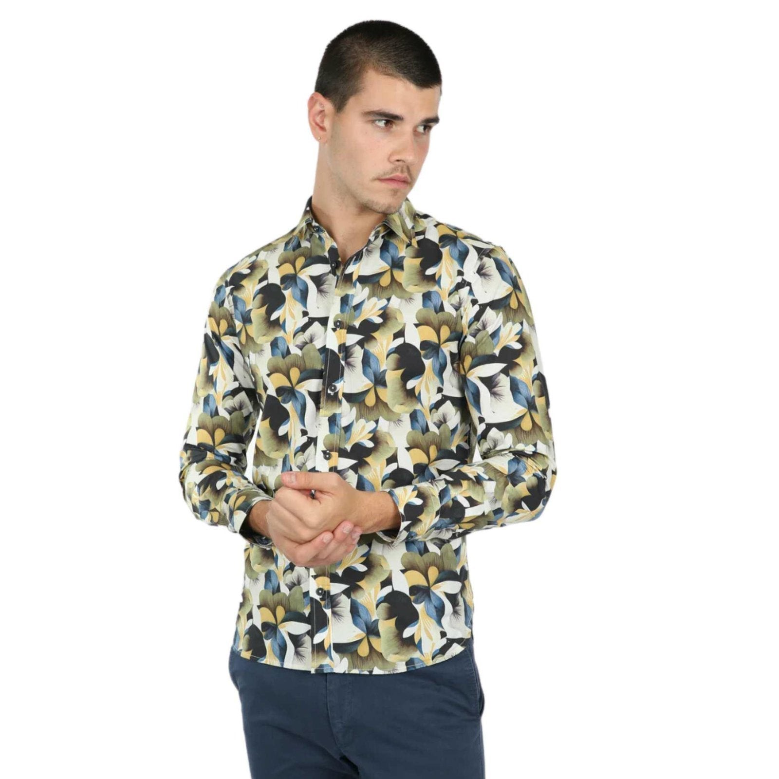 James Harper Cotton Poplin Leaf Rattan