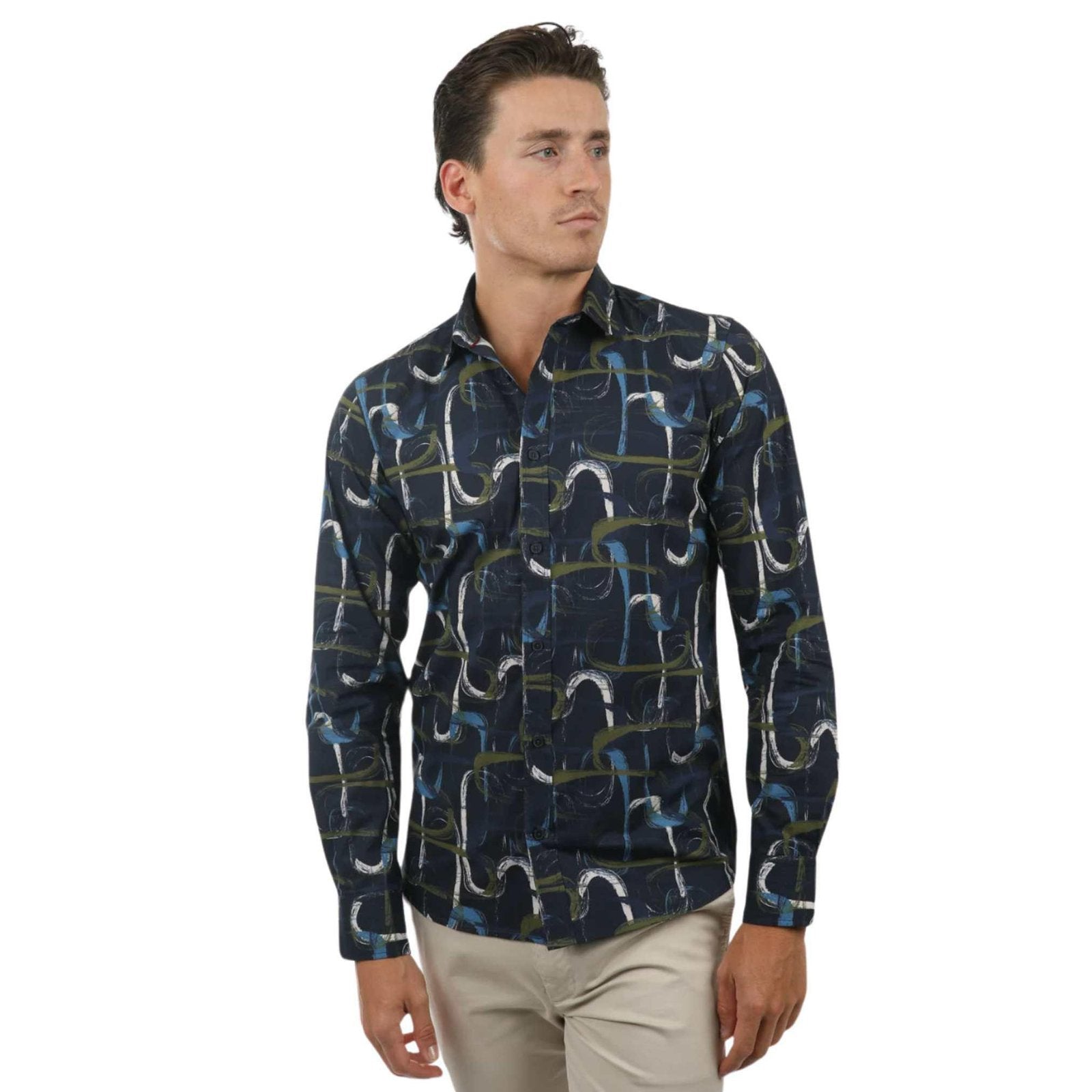 James Harper  Peached Cotton Poplin L/S Shirt