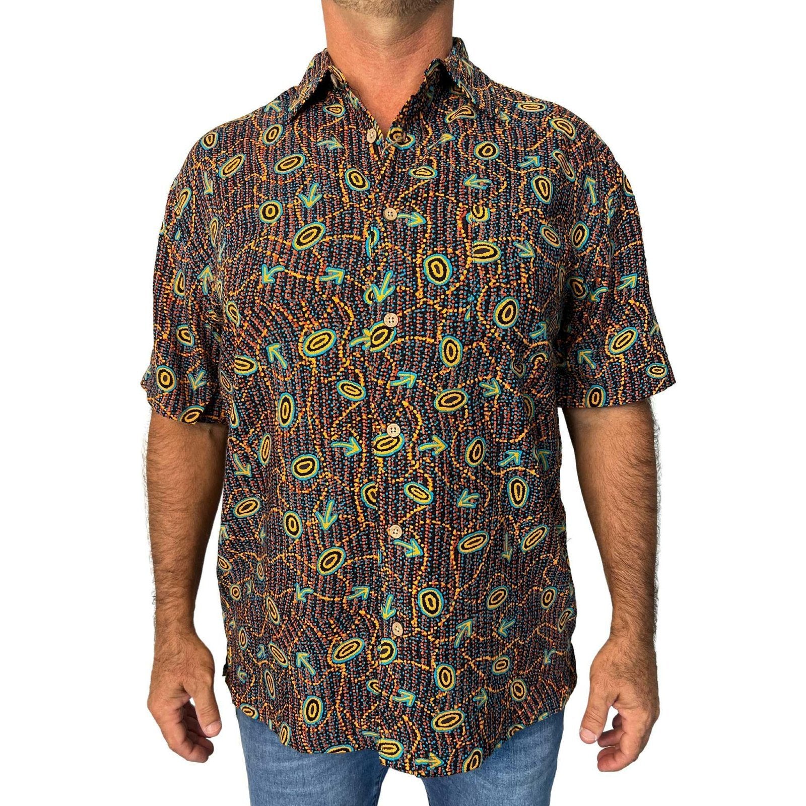 Kingston Grange Bamboo Yankirri Jukurrpa Shirt