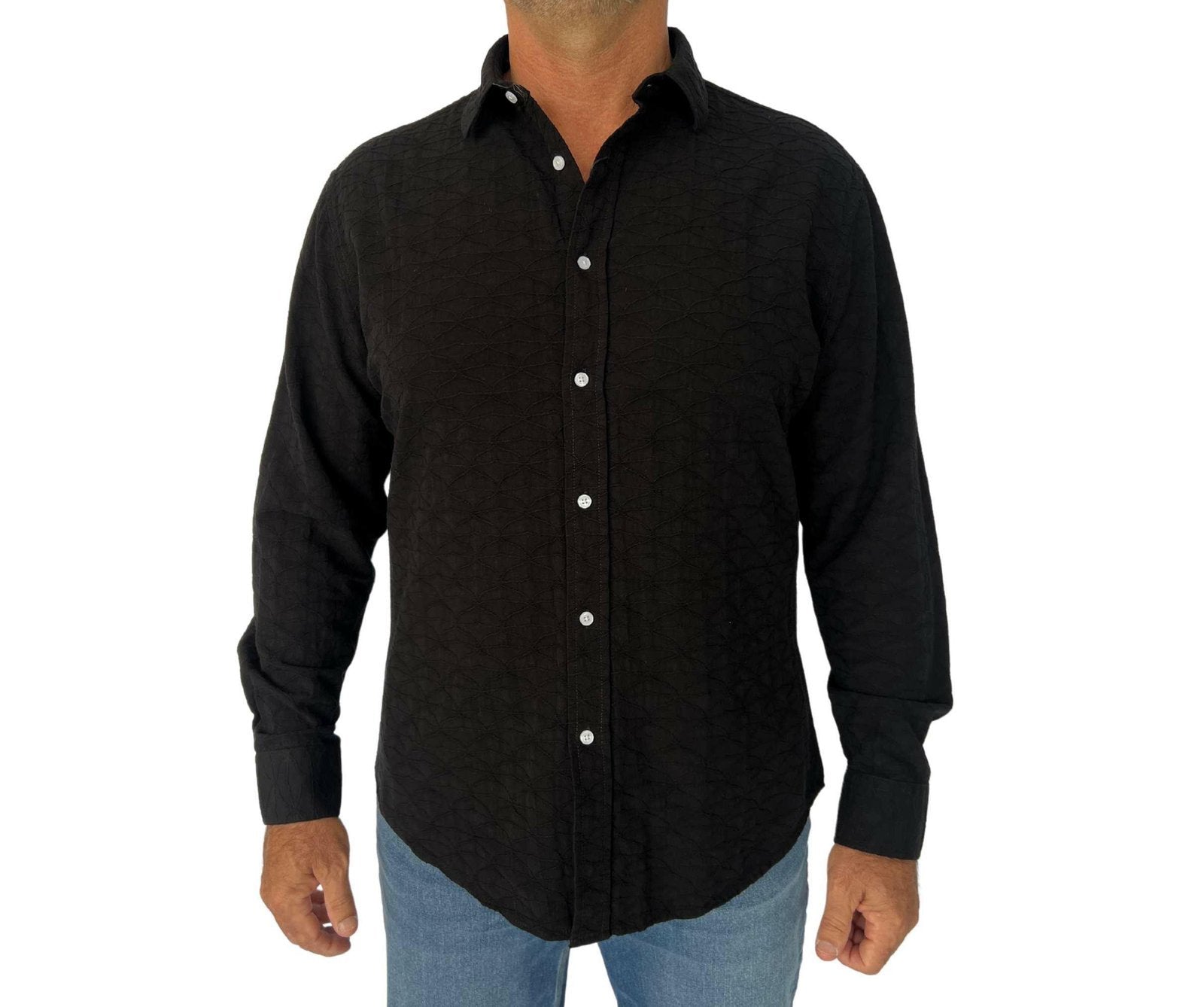 Mechmoto  Linen Textured L/S Shirt