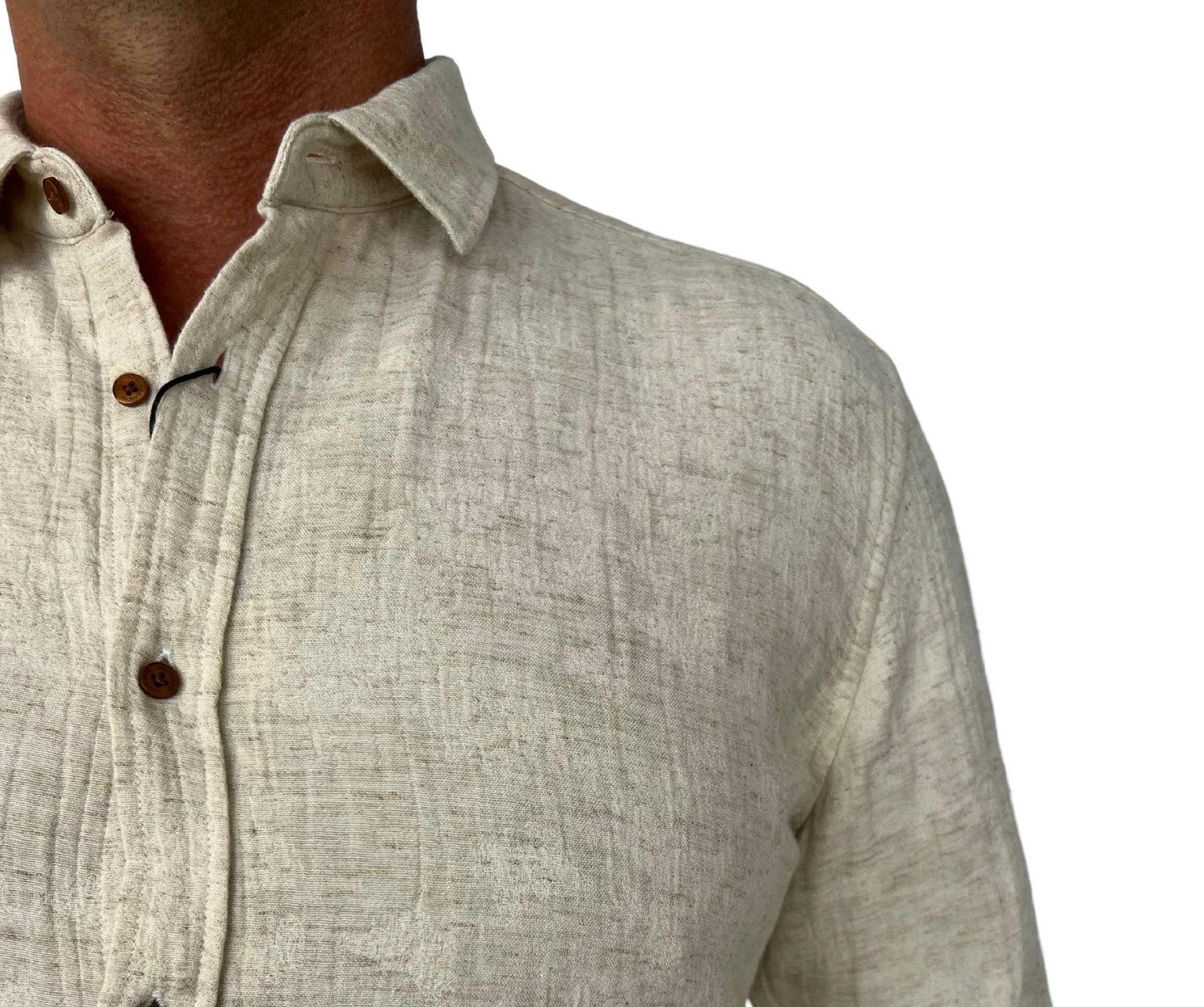 Mechmoto  Linen Embossed L/Sleeve Shirt