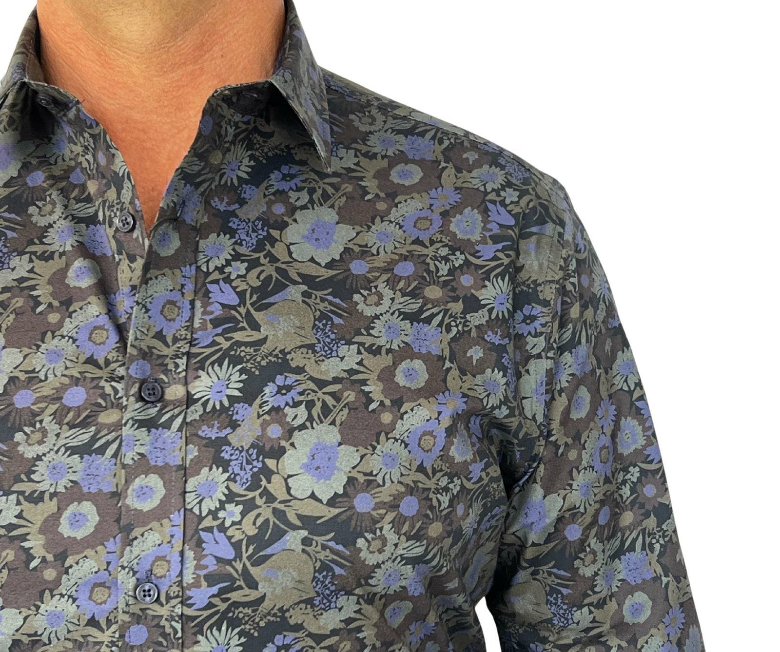 Mechmoto Stretch Floral Shirt