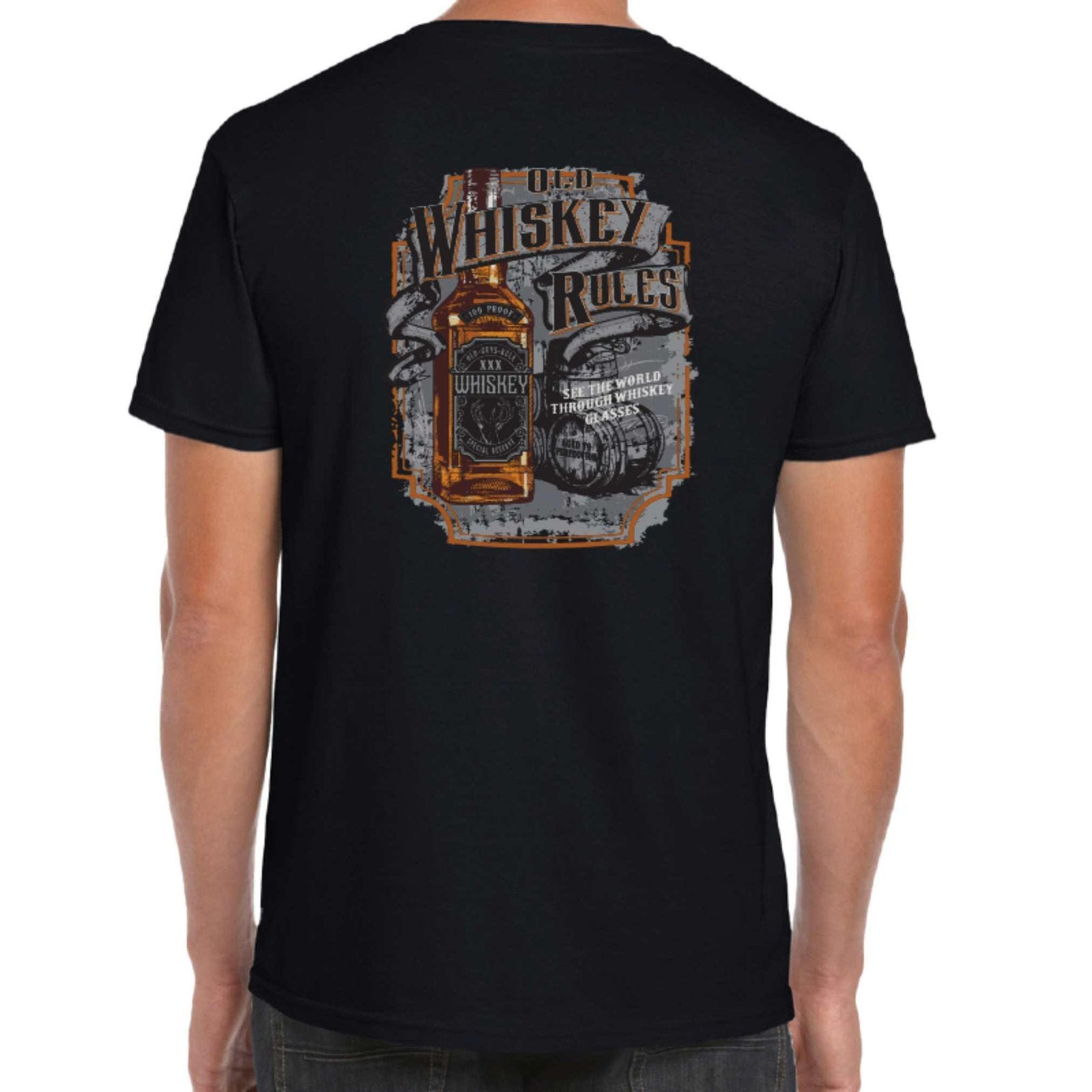 Old Guys Rule T Shirt Old Whiskey Sst