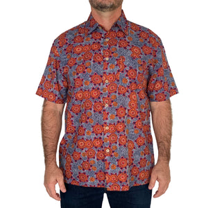 Kingston Grange Bamboo Shirt    Bush Tomato