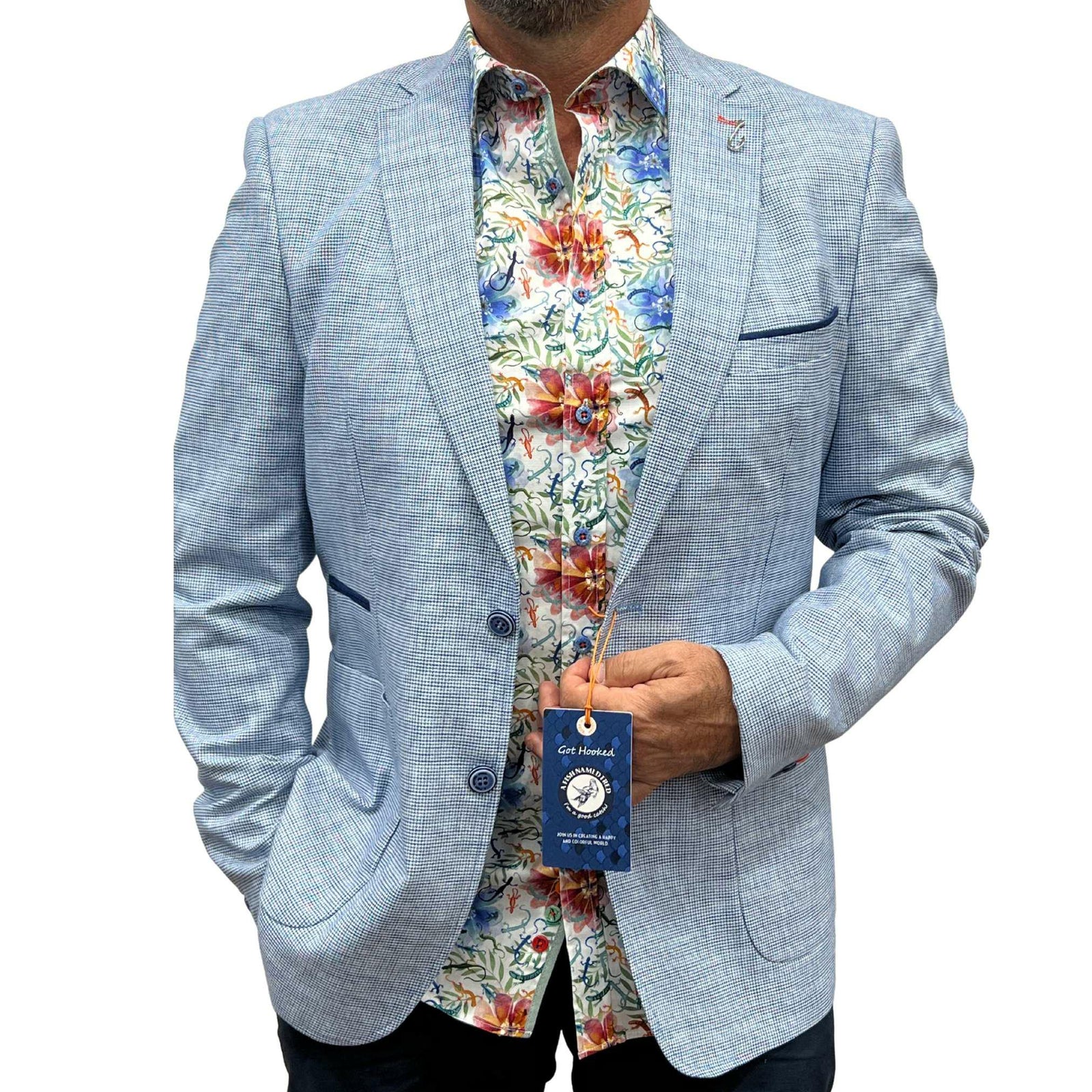 A Fish Named Fred  Small Check Blazer