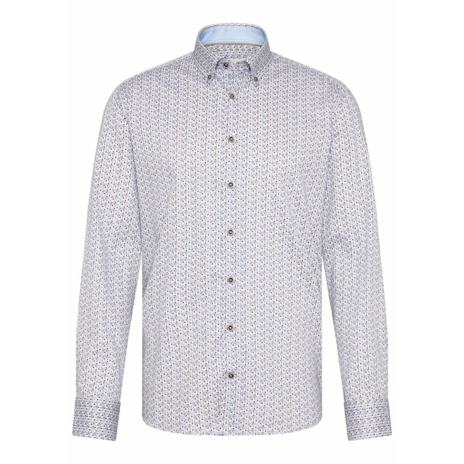 Bugatti  Square Print L/S Shirt