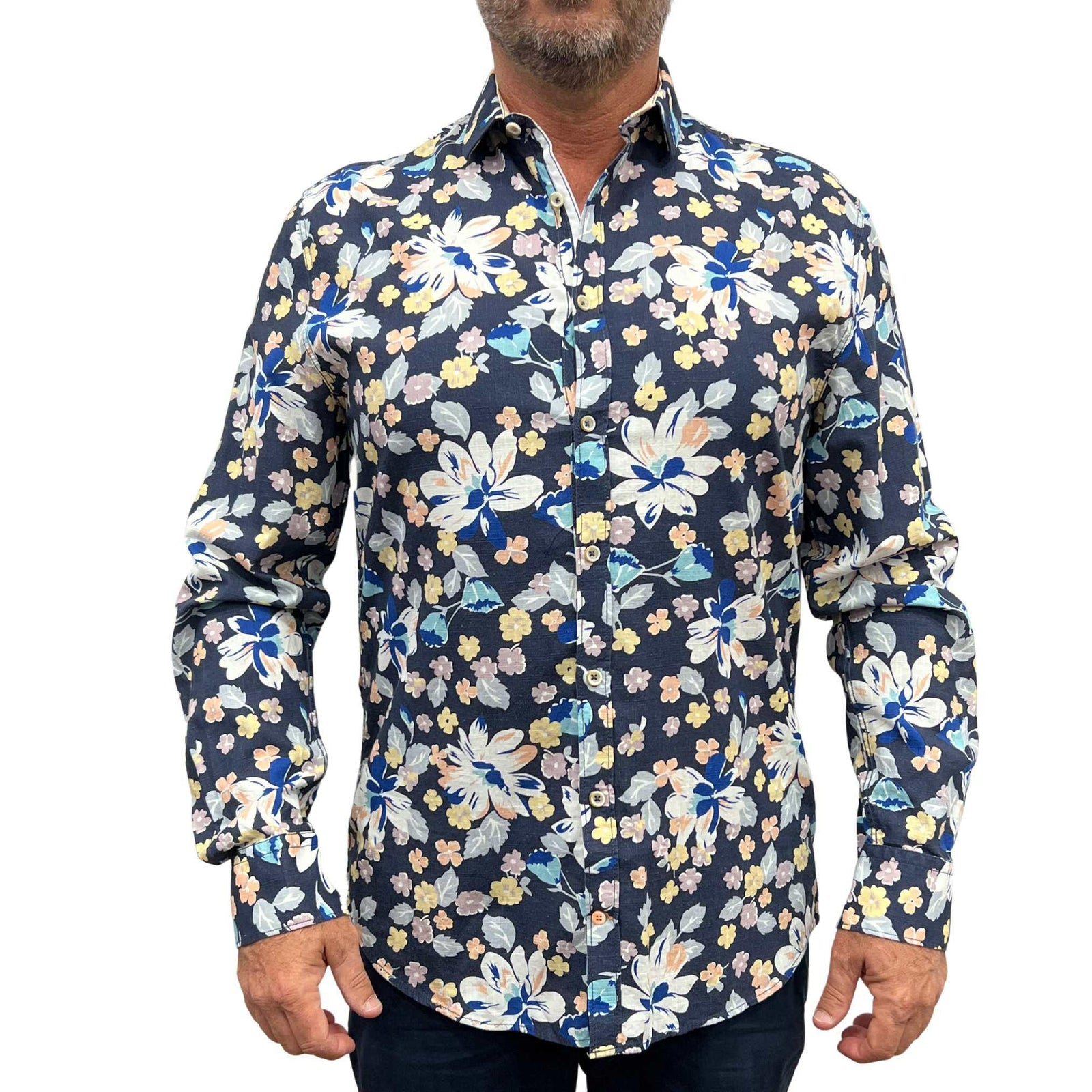 Colours & Sons  Flower Print L/S Shirt