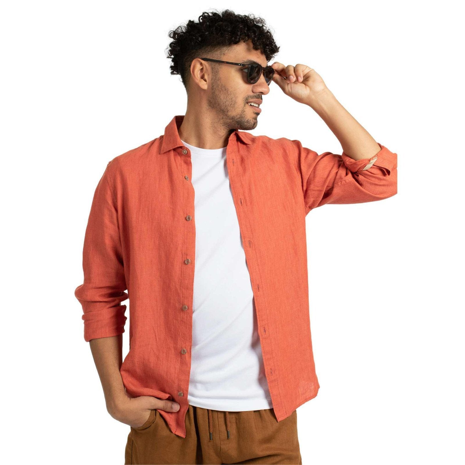 James Harper Linen L/S Shirt