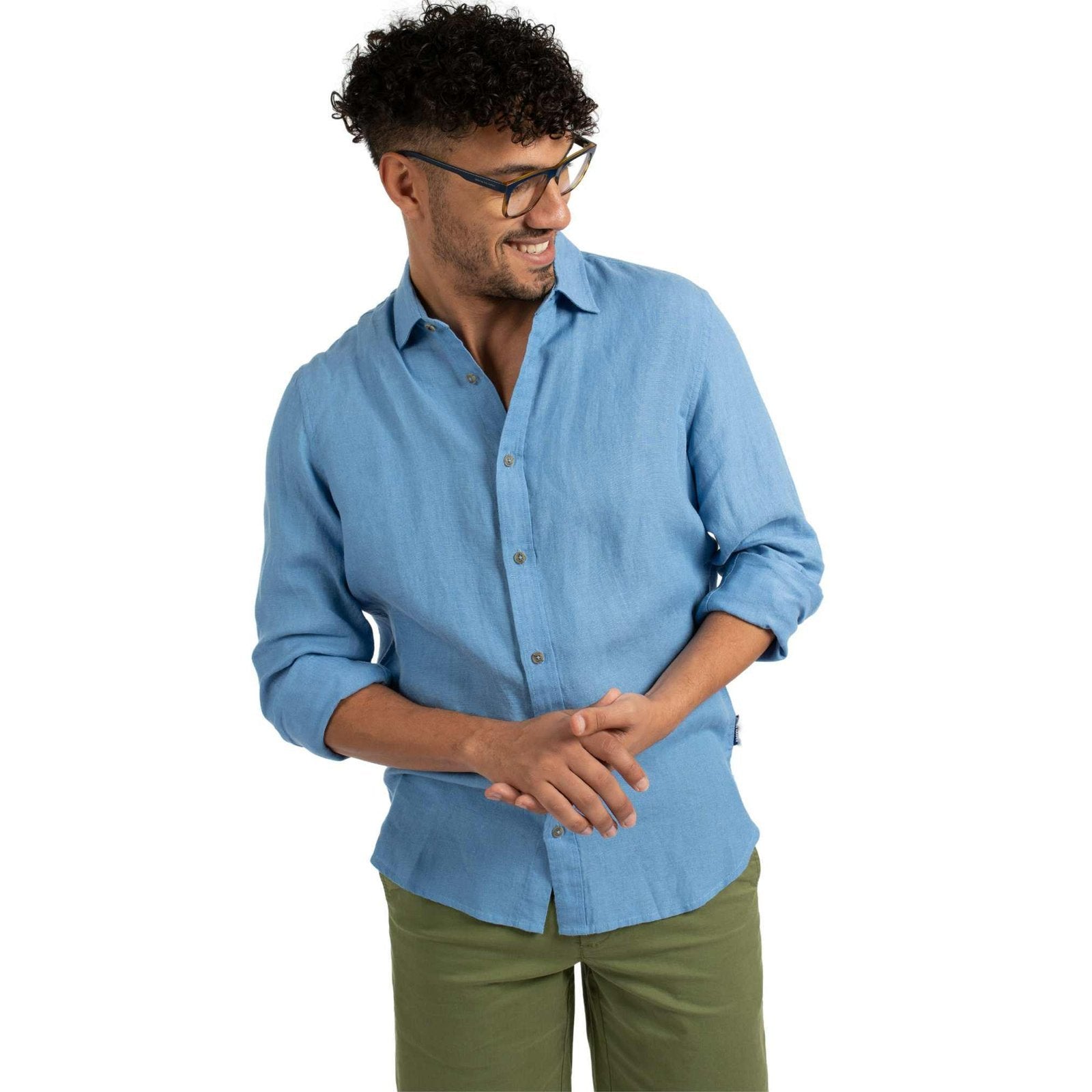 James Harper Linen L/S Shirt