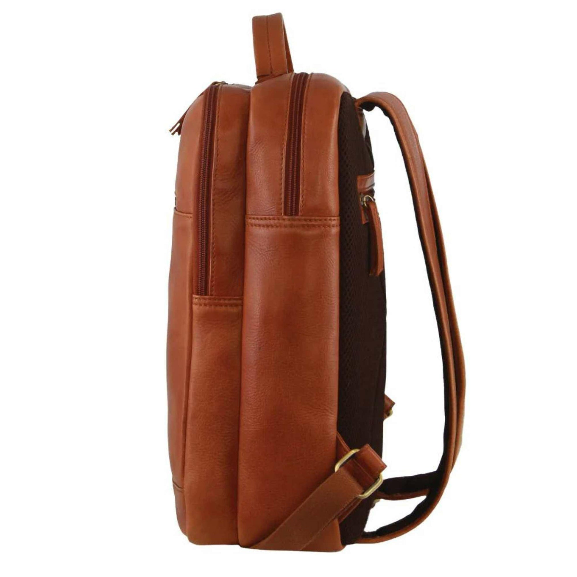 Pierre Cardin Leather Business Laptop Backpack